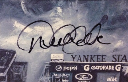 derek jeter, "new school" 24x36 auto aroc, l.e. 22